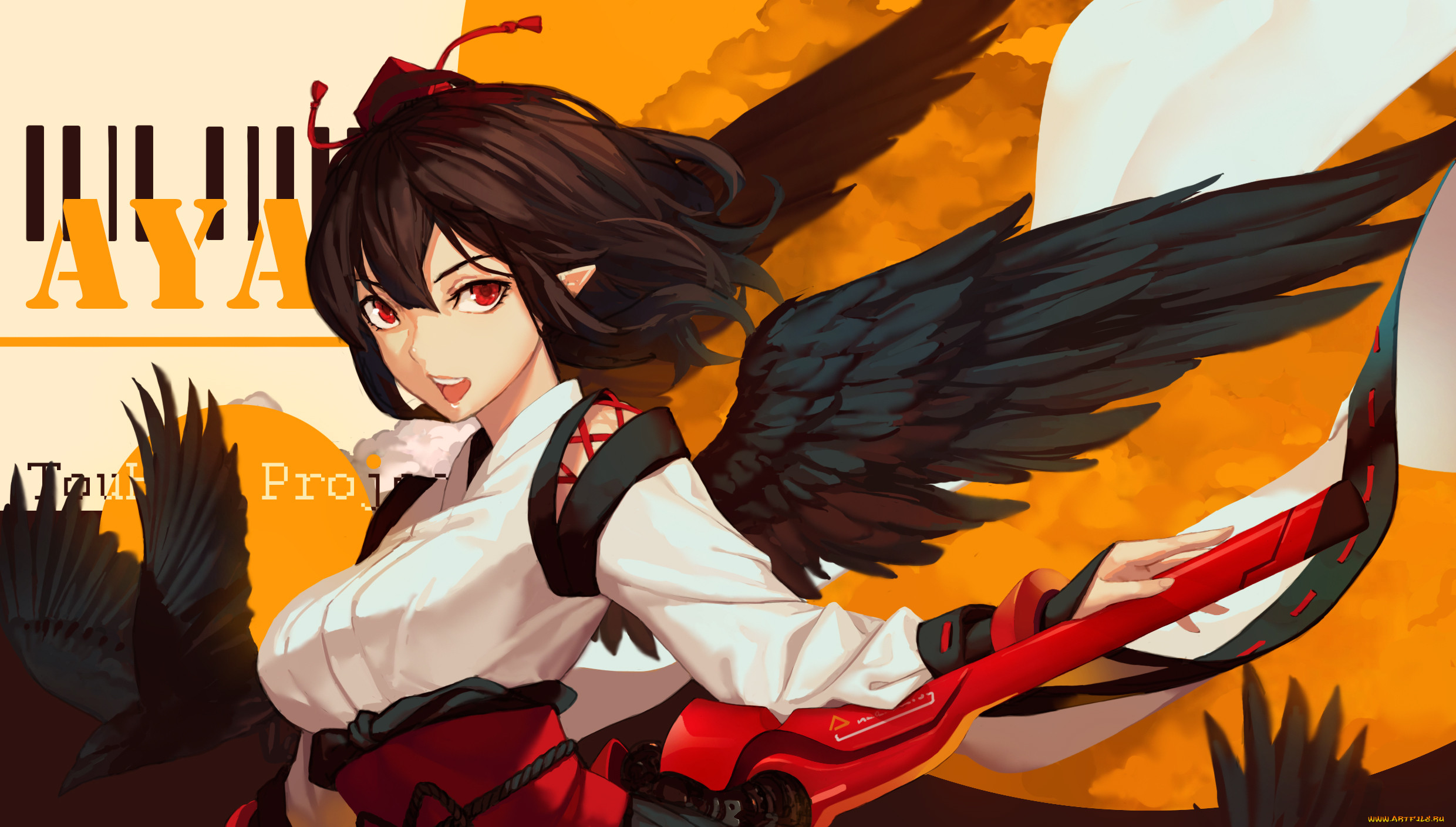 , touhou, , , , liuli, , shameimaru, aya
